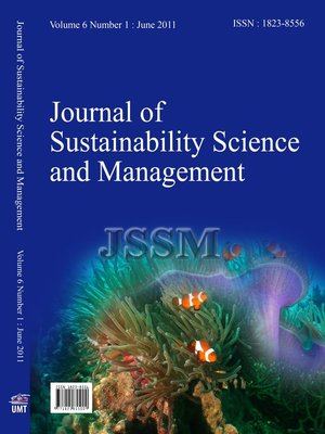 cover image of Journal of Sustainability Science and Management, Volume 6, No. 1
